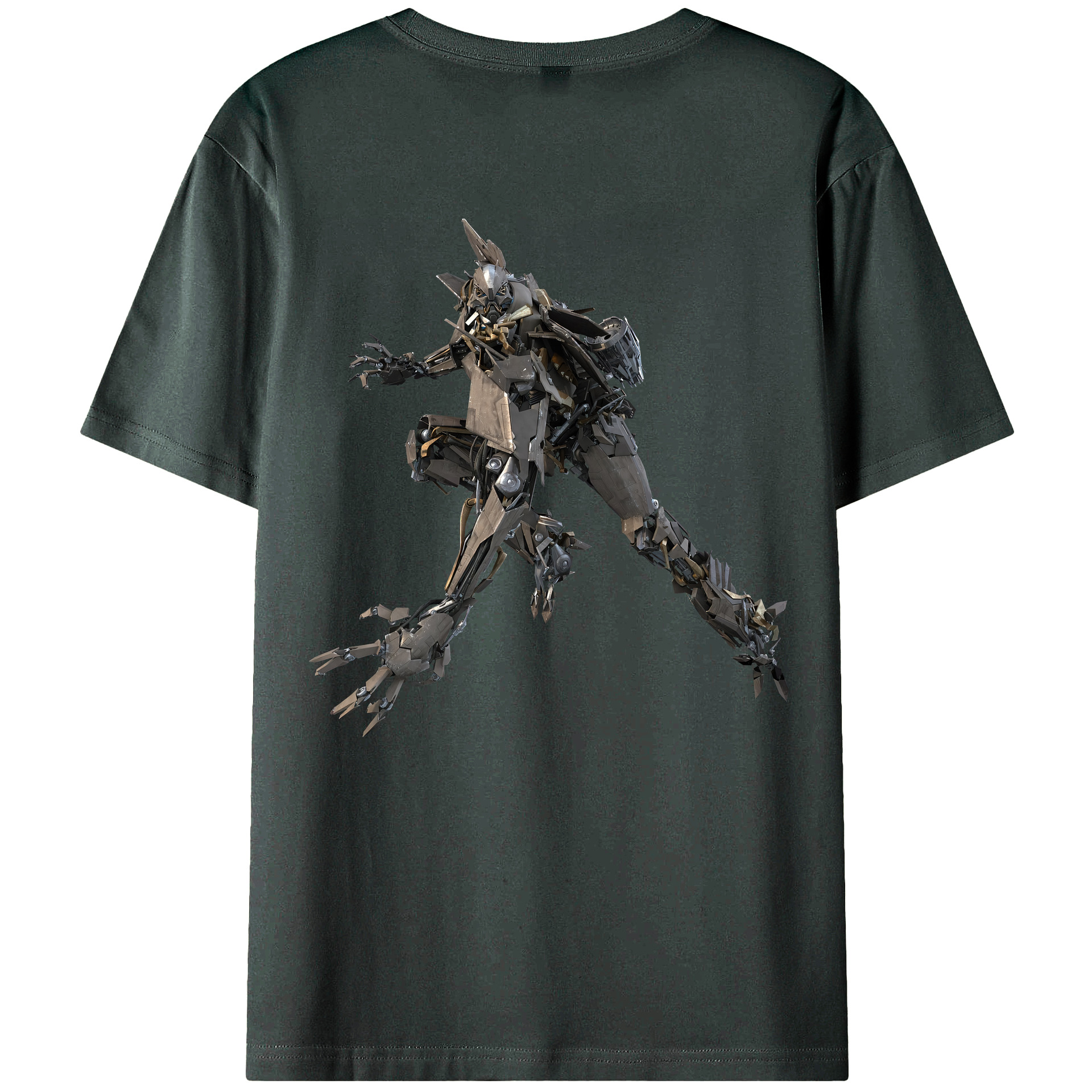 （画像用） Transformers トランスフォーマー 綿100％ メンズ半袖Tシャツ（バックプリント） 通気性